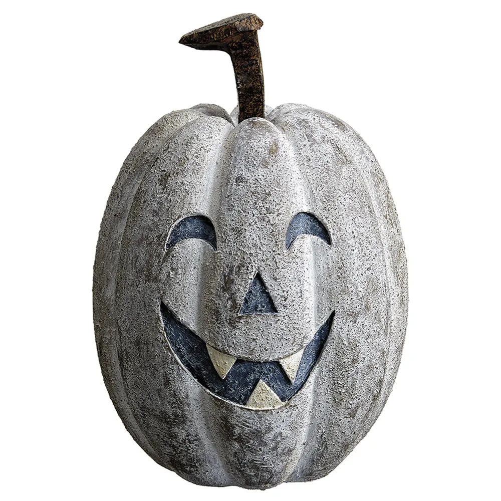 10.4"Hx7.3"W Halloween Jack-O-Lantern Pumpkin -Gray/Brown (pack of 2)