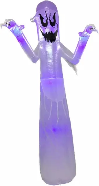 12' Airblown® Spooky Short Circuit Ghost Halloween Inflatable with Flickering LED Lights