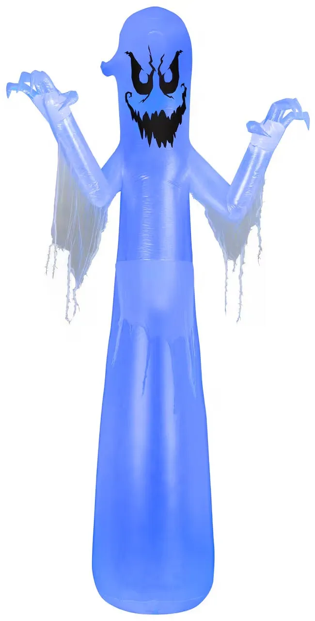 12' Airblown® Spooky Short Circuit Ghost Halloween Inflatable with Flickering LED Lights