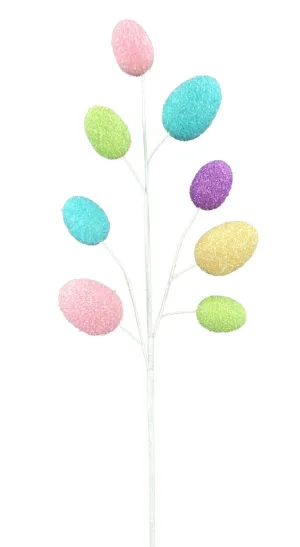 26" Glitter Easter Egg Spray