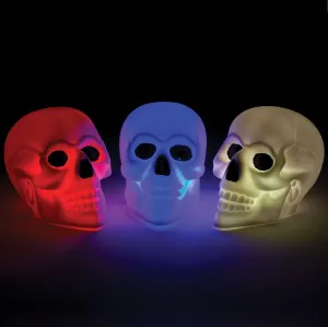 3" Color-Changing Halloween Pumpkin/Skull Tabletop Decoration