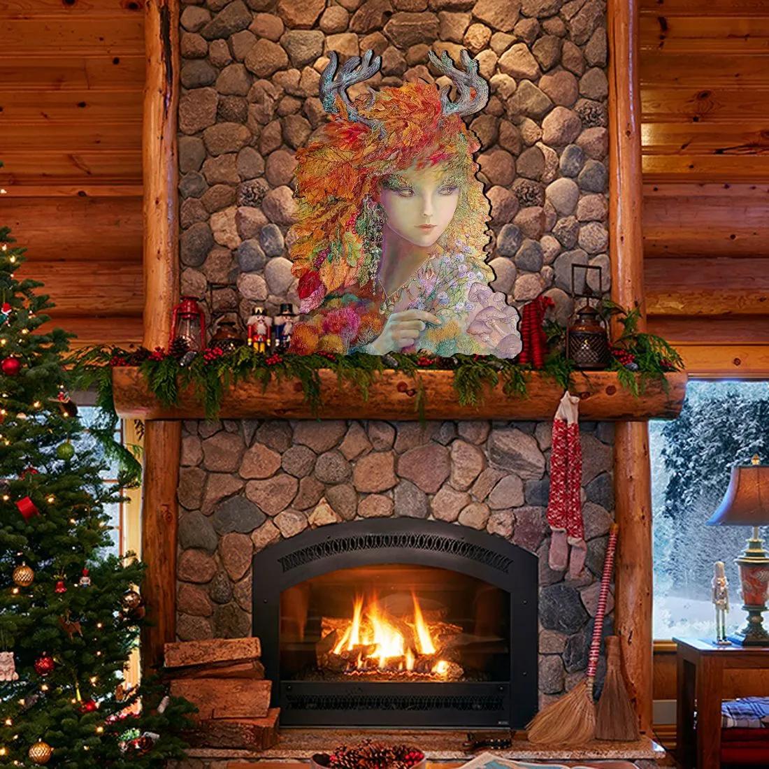 Autumn Halloween Outdoor Décor by Josephine Wall - Thanksgiving Halloween Décor - 845611F-JW
