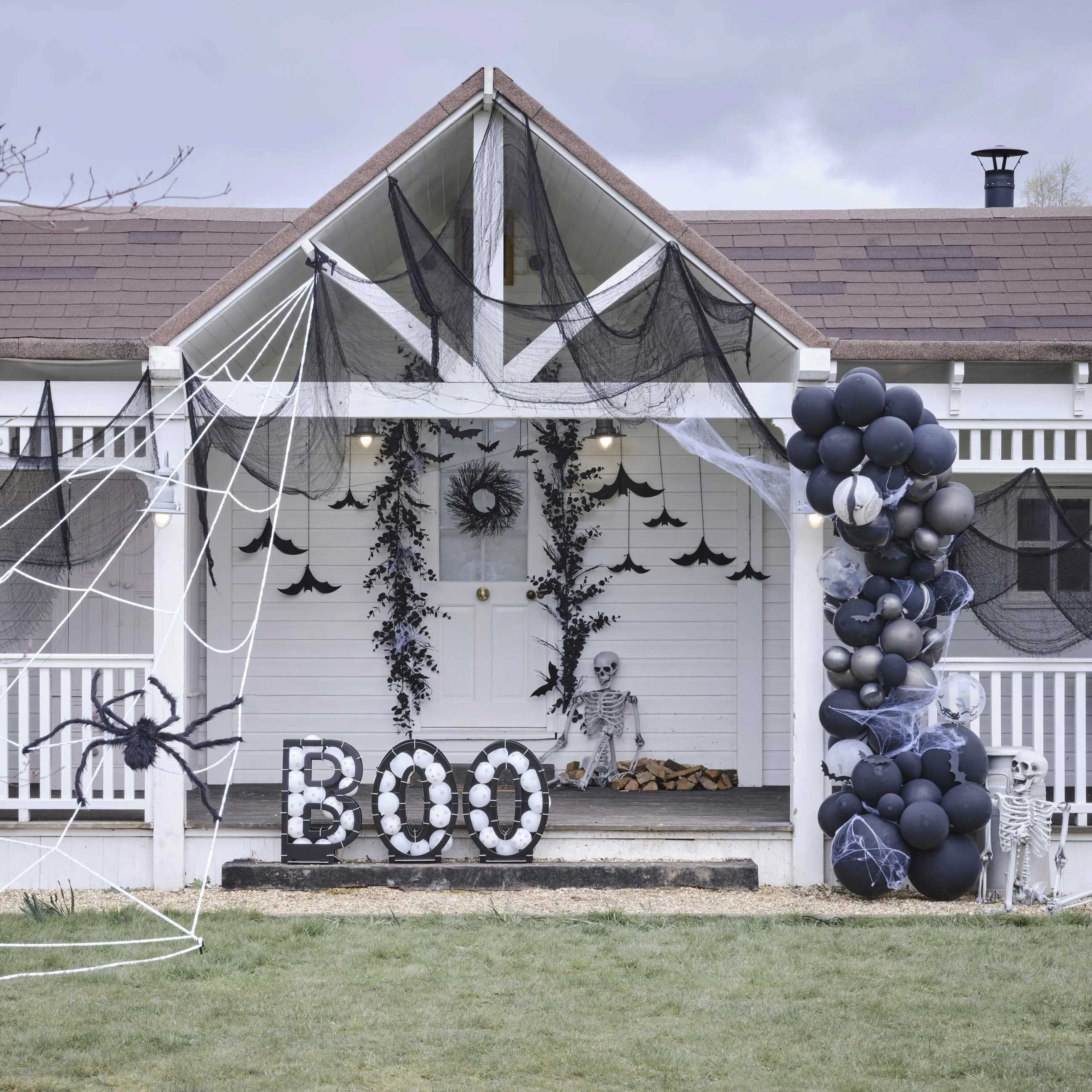 Black Halloween Spiderweb cloth decoration