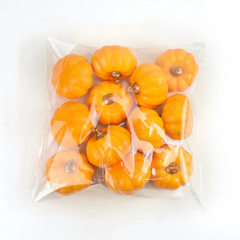 Bulk 12pcs Halloween Artificial Pumpkins Vegetables Centerpiece Mantel Crafts Wholesale
