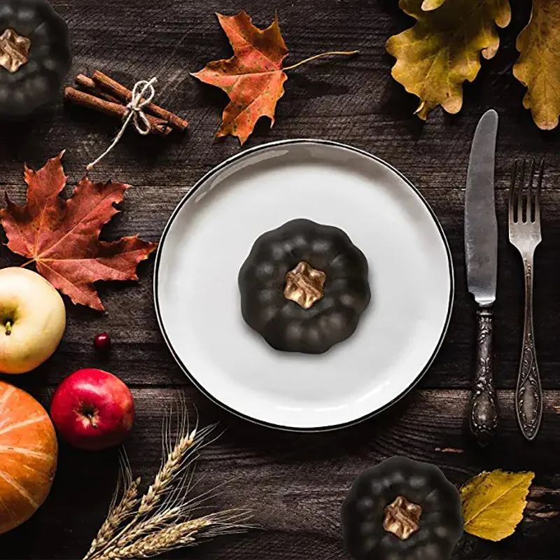 Bulk 12pcs Halloween Artificial Pumpkins Vegetables Centerpiece Mantel Crafts Wholesale