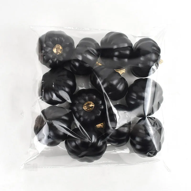 Bulk 12pcs Halloween Artificial Pumpkins Vegetables Centerpiece Mantel Crafts Wholesale