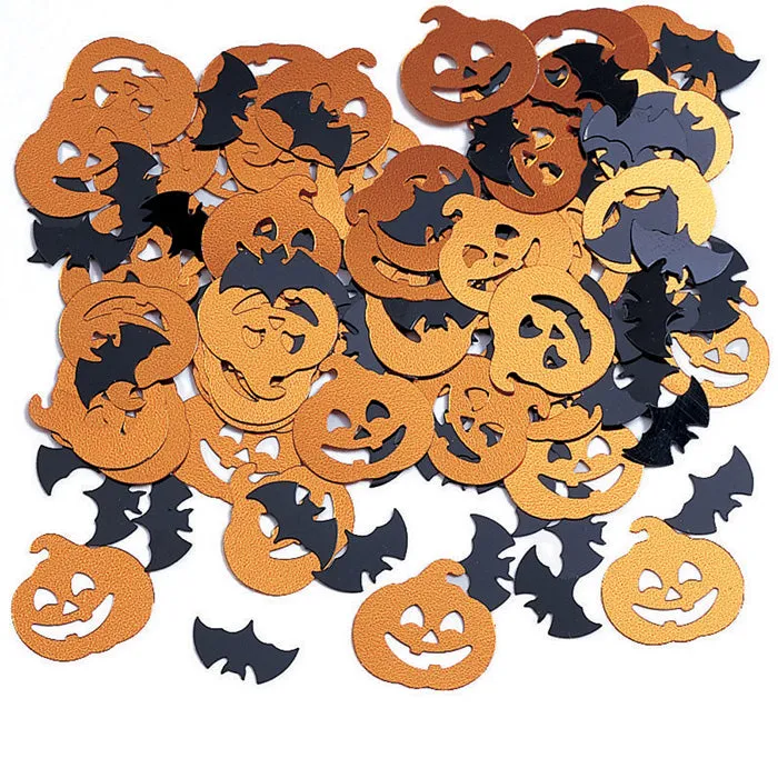 Bulk Bats and Pumpkin Confetti (12 Packages Per Case)
