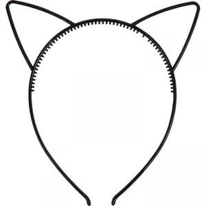 Bulk Halloween Cat Ears Plastic Headband (Case of 48)