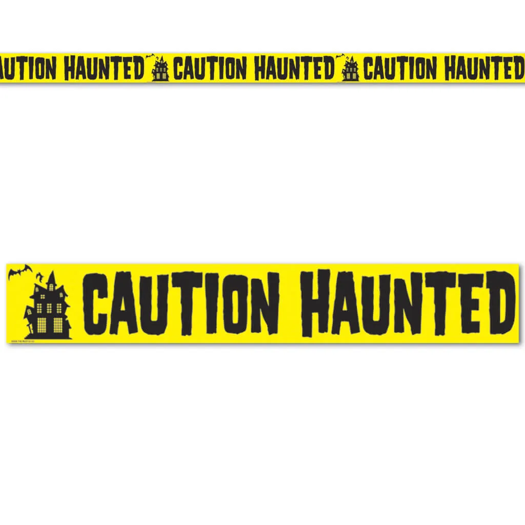 Caution Haunted Party Tape 6m