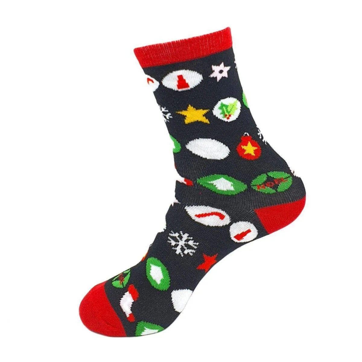 Christmas Socks Xmas Ornaments | Black