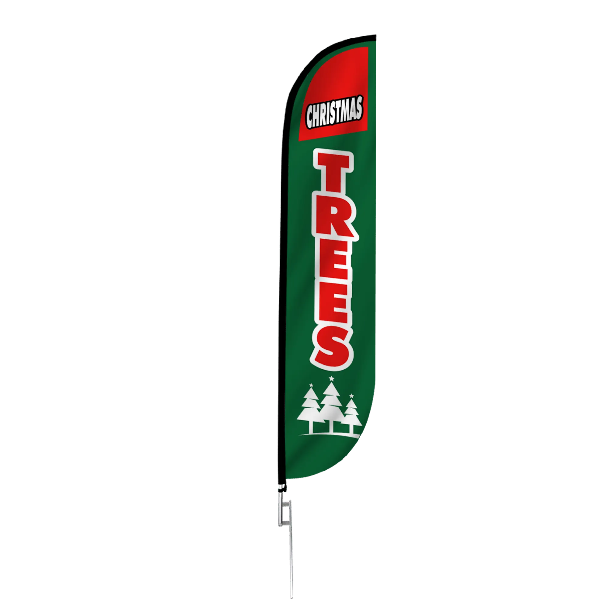 Christmas Trees Feather Flag