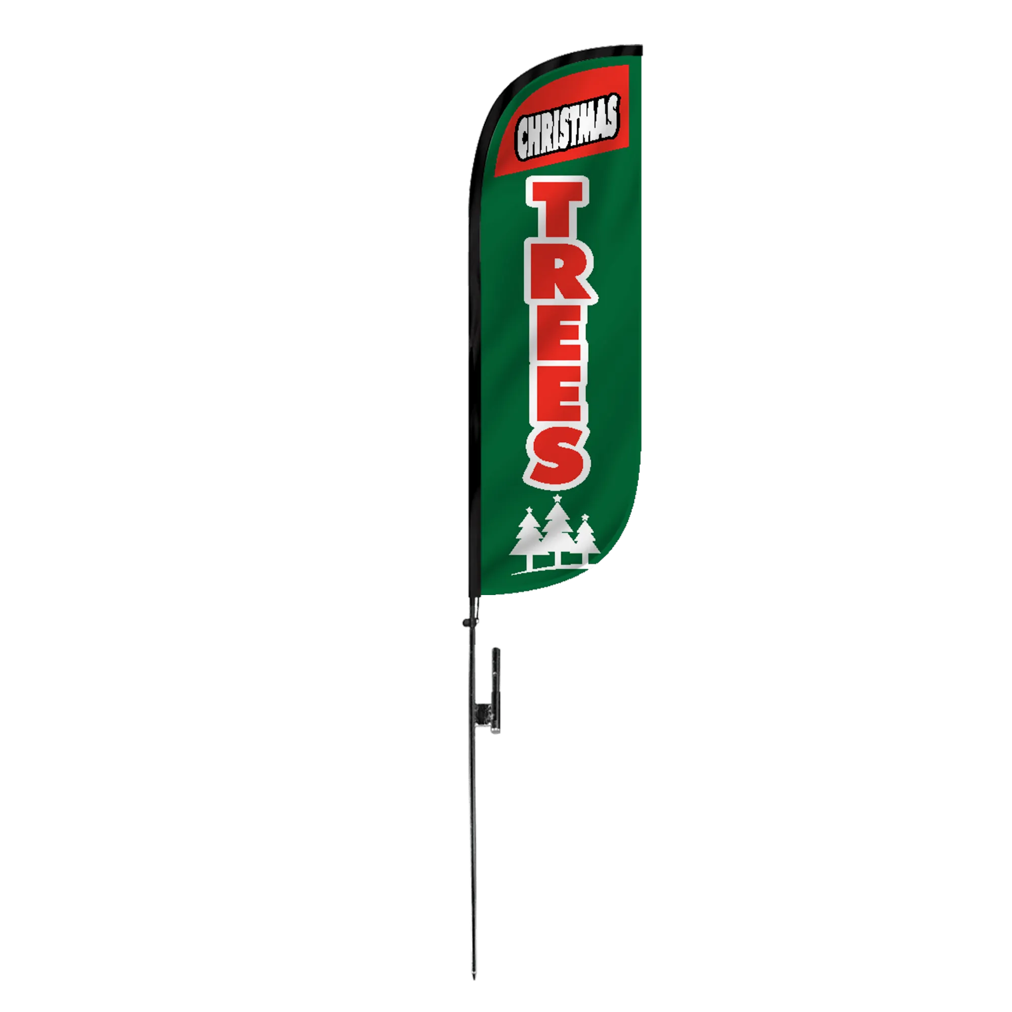 Christmas Trees Feather Flag