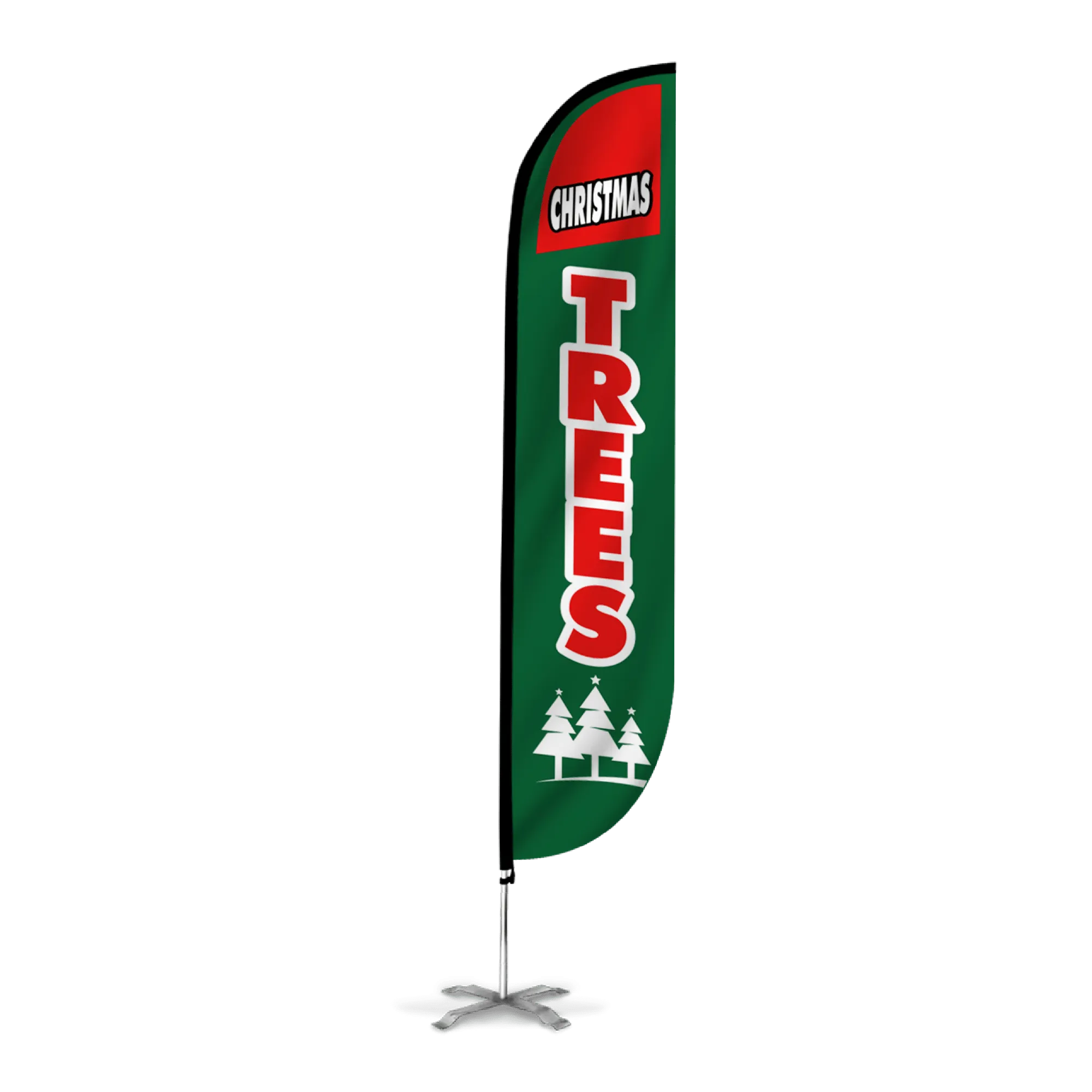 Christmas Trees Feather Flag