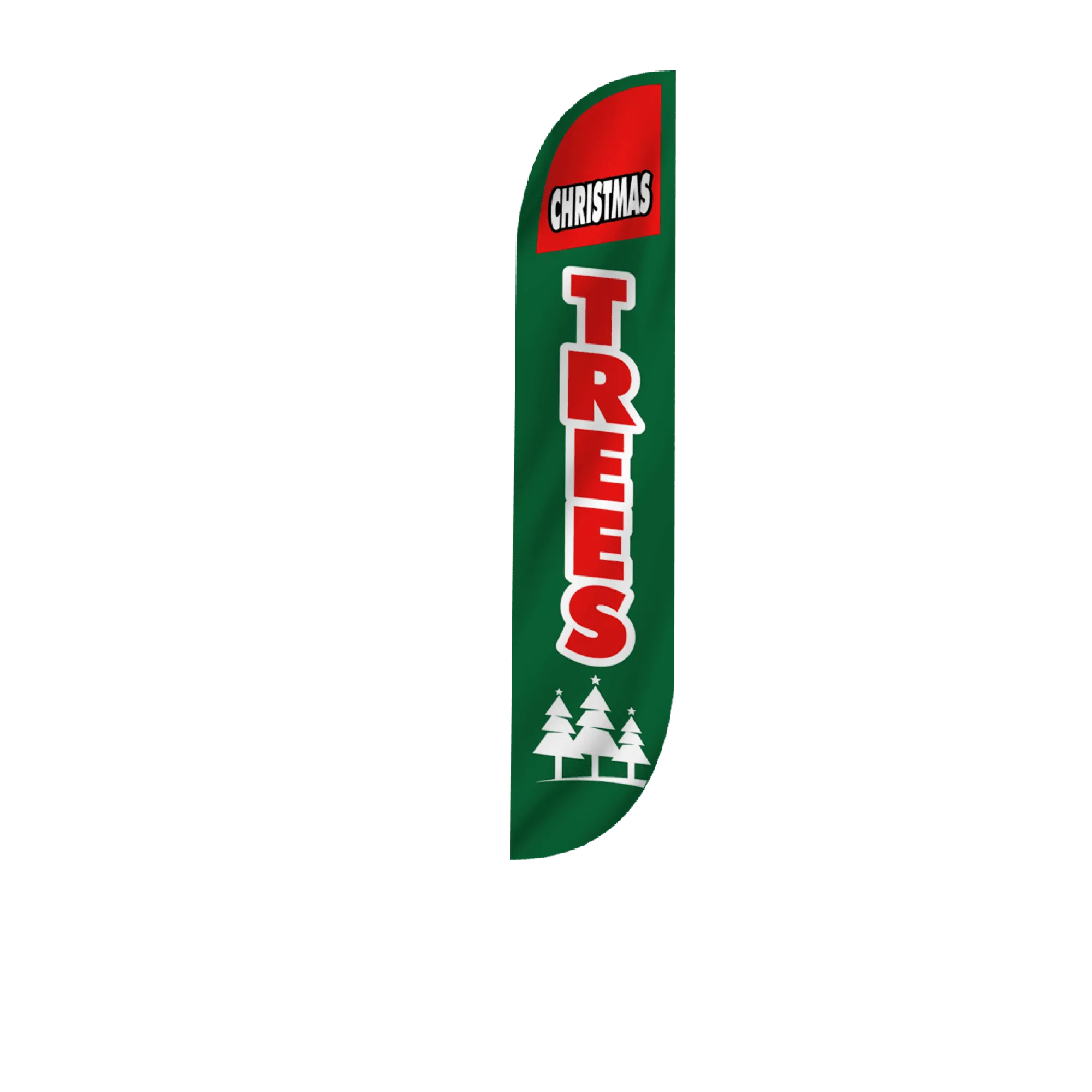 Christmas Trees Feather Flag