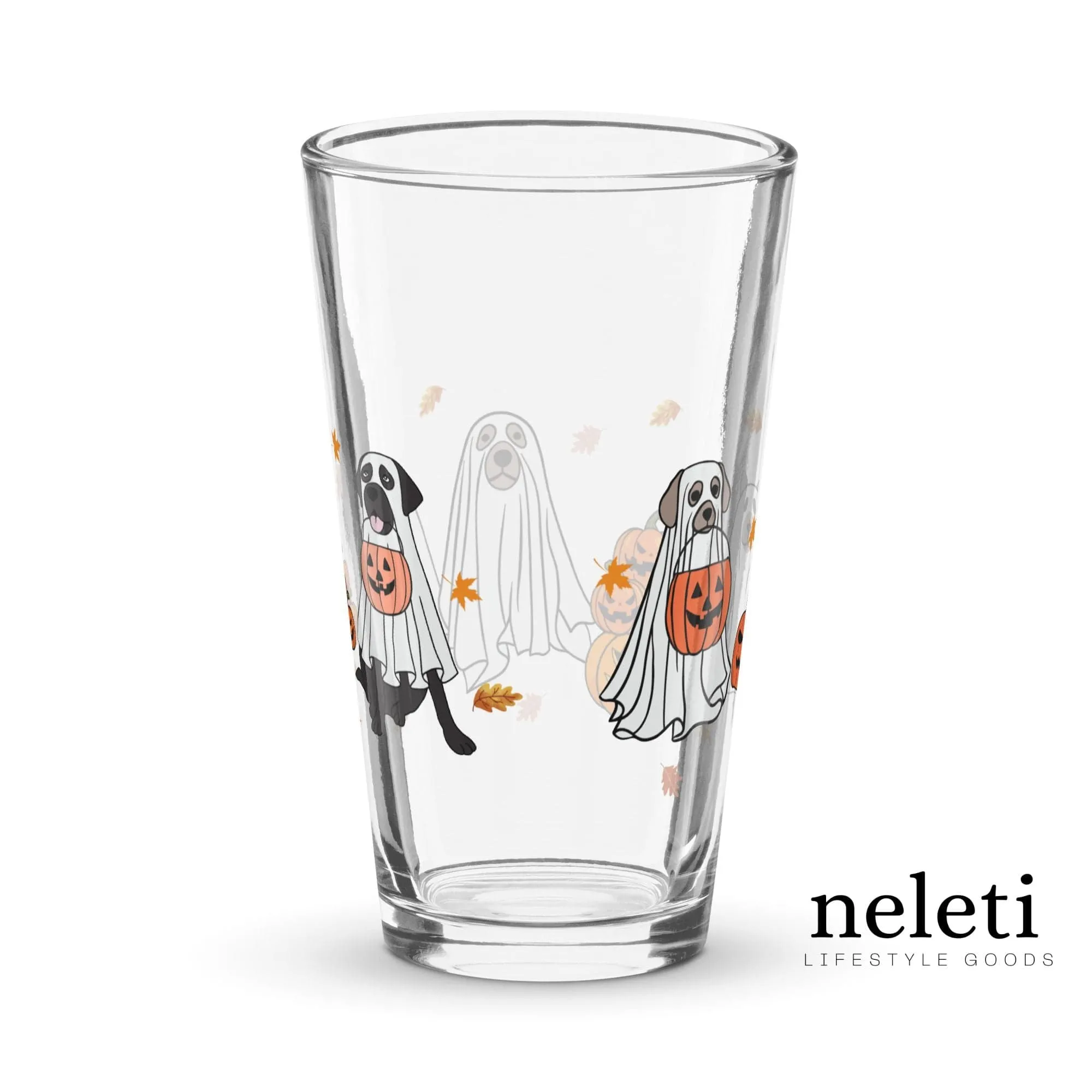 Cocktail Glass: 16oz Halloween Delight for Dog Lovers
