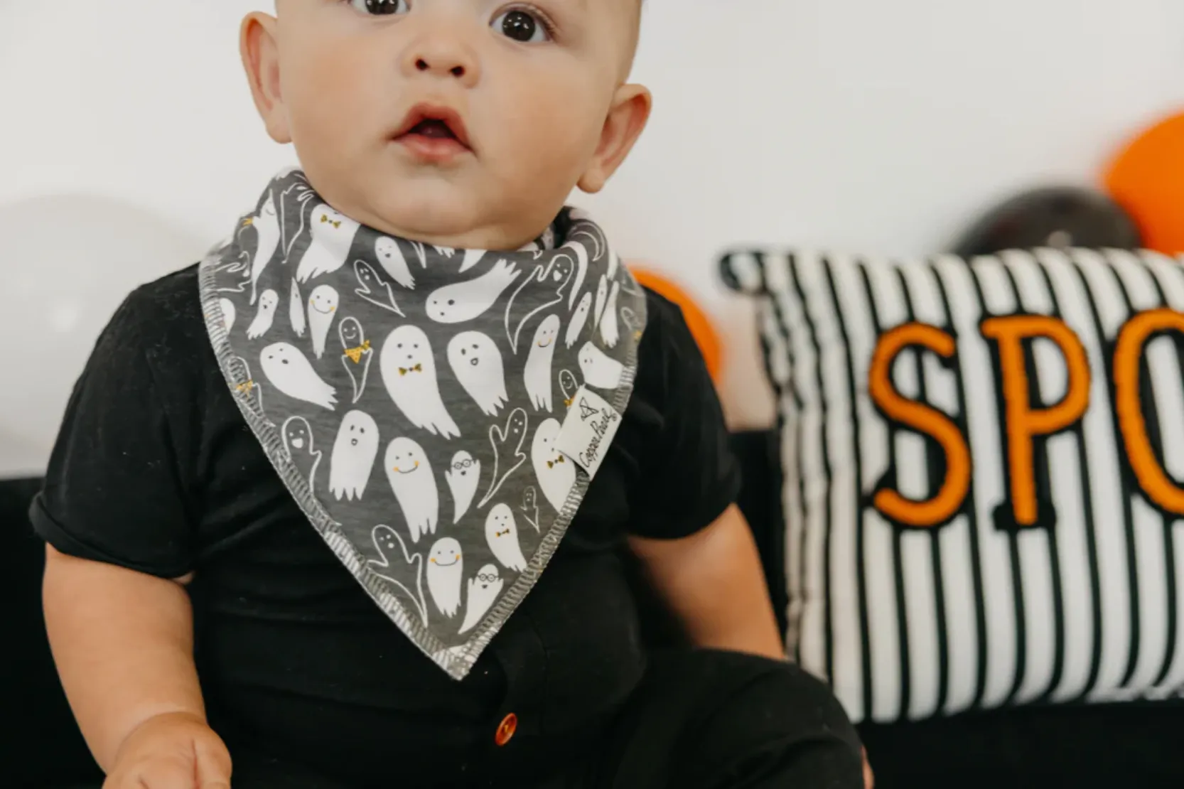 Copper Pearl - Baby Bandana Bib Sets of 4 - Halloween Styles