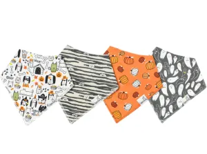 Copper Pearl - Baby Bandana Bib Sets of 4 - Halloween Styles