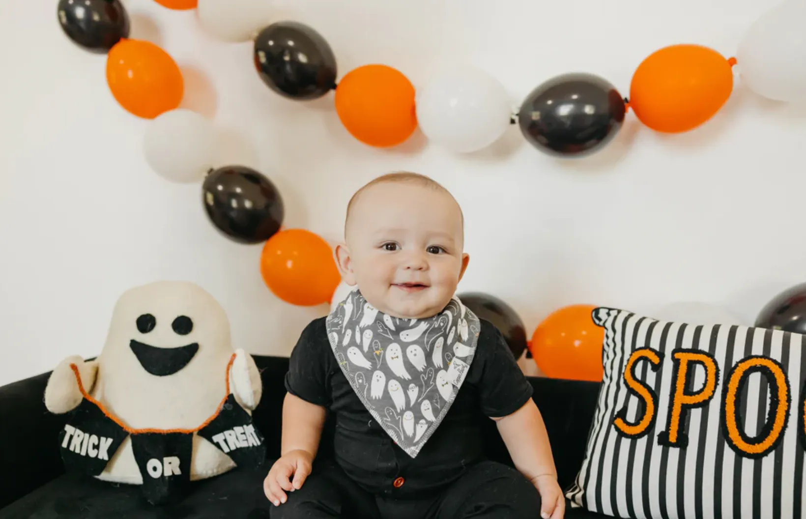 Copper Pearl - Baby Bandana Bib Sets of 4 - Halloween Styles