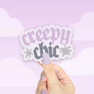 Creepy Chic Gothic Halloween Sticker | Kawaii Spooky Die-Cut | Halloween Stationery & Decor