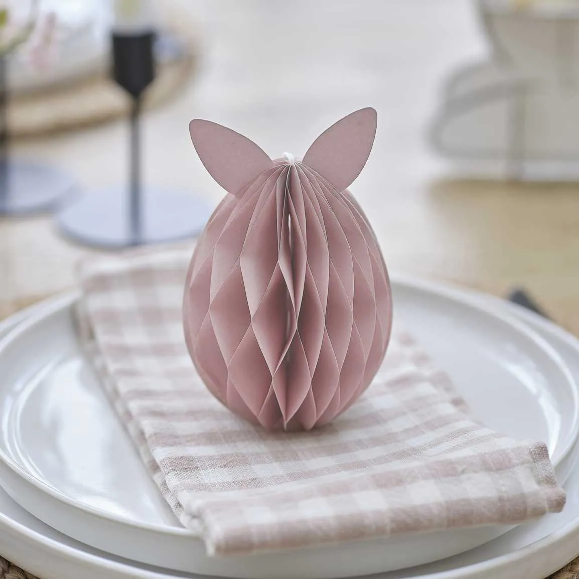 Easter Bunny Honeycomb Decorations x 3