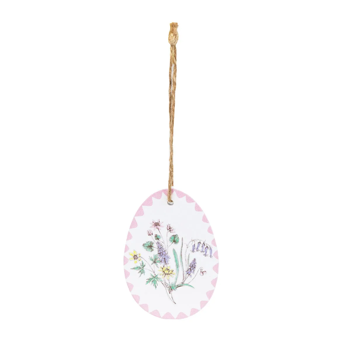 Easter Egg Wooden Hanging Decorations - 3 Pack