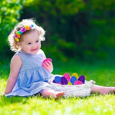 Easter Eggs - Prefilled Pastel Colored Plastic Easter Eggs with Toys Inside - 48 Pack