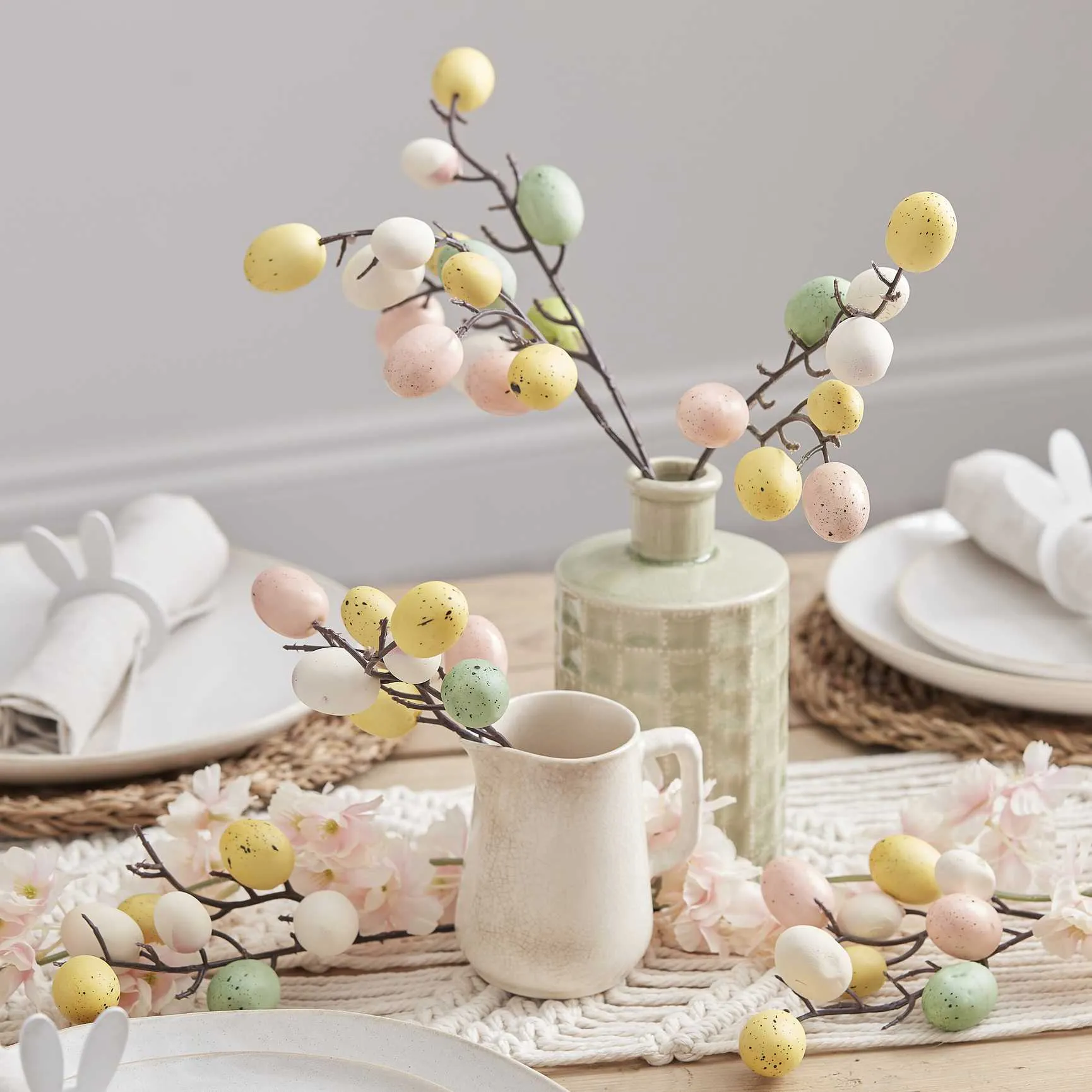 Easter Stems & Egg Decoration - Pack of 5