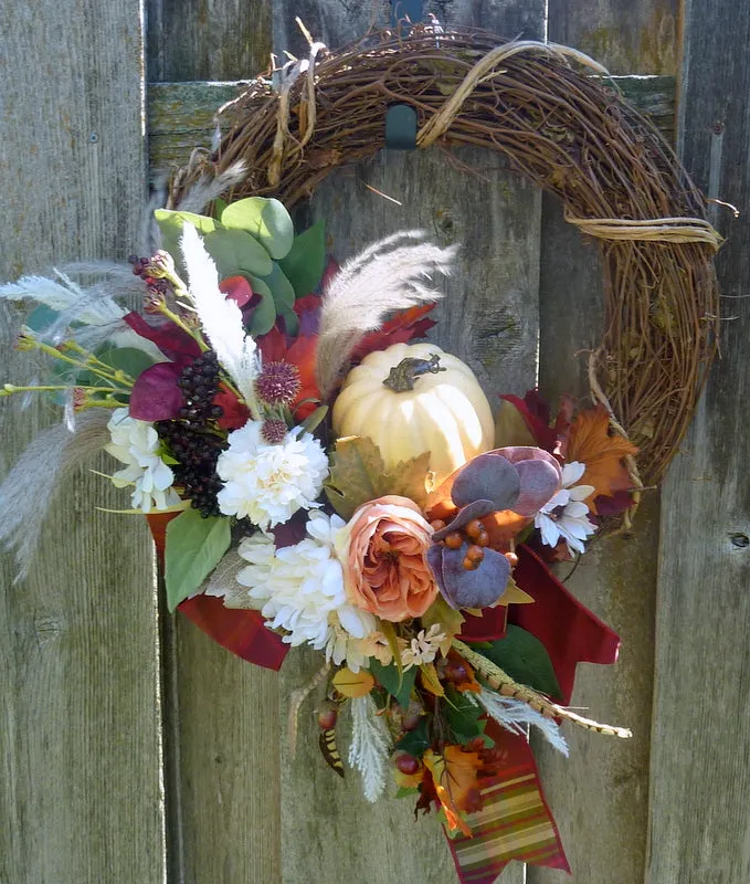 Fall wreaths, Thanksgiving wreath