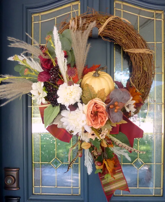 Fall wreaths, Thanksgiving wreath