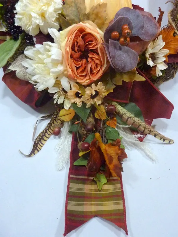 Fall wreaths, Thanksgiving wreath