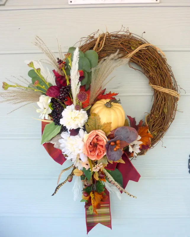 Fall wreaths, Thanksgiving wreath