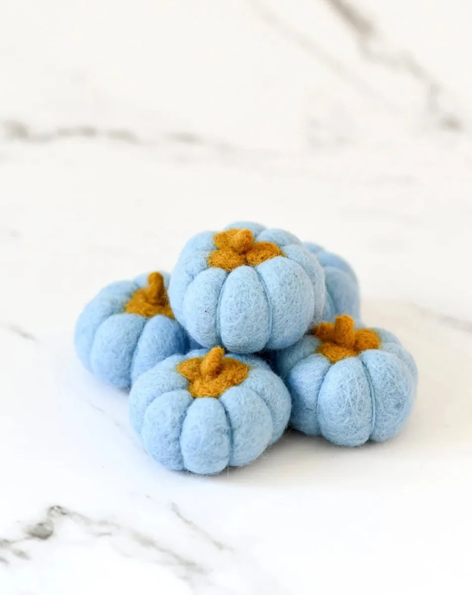 Felt Pumpkins (Set of 5) - Tara treasures