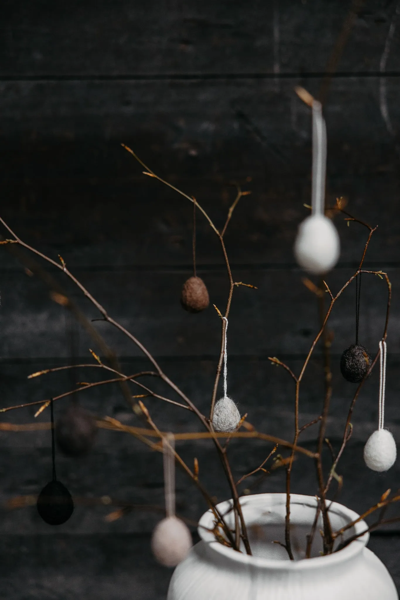 Felted Hanging Egg Decoration | Various | by Storefactory