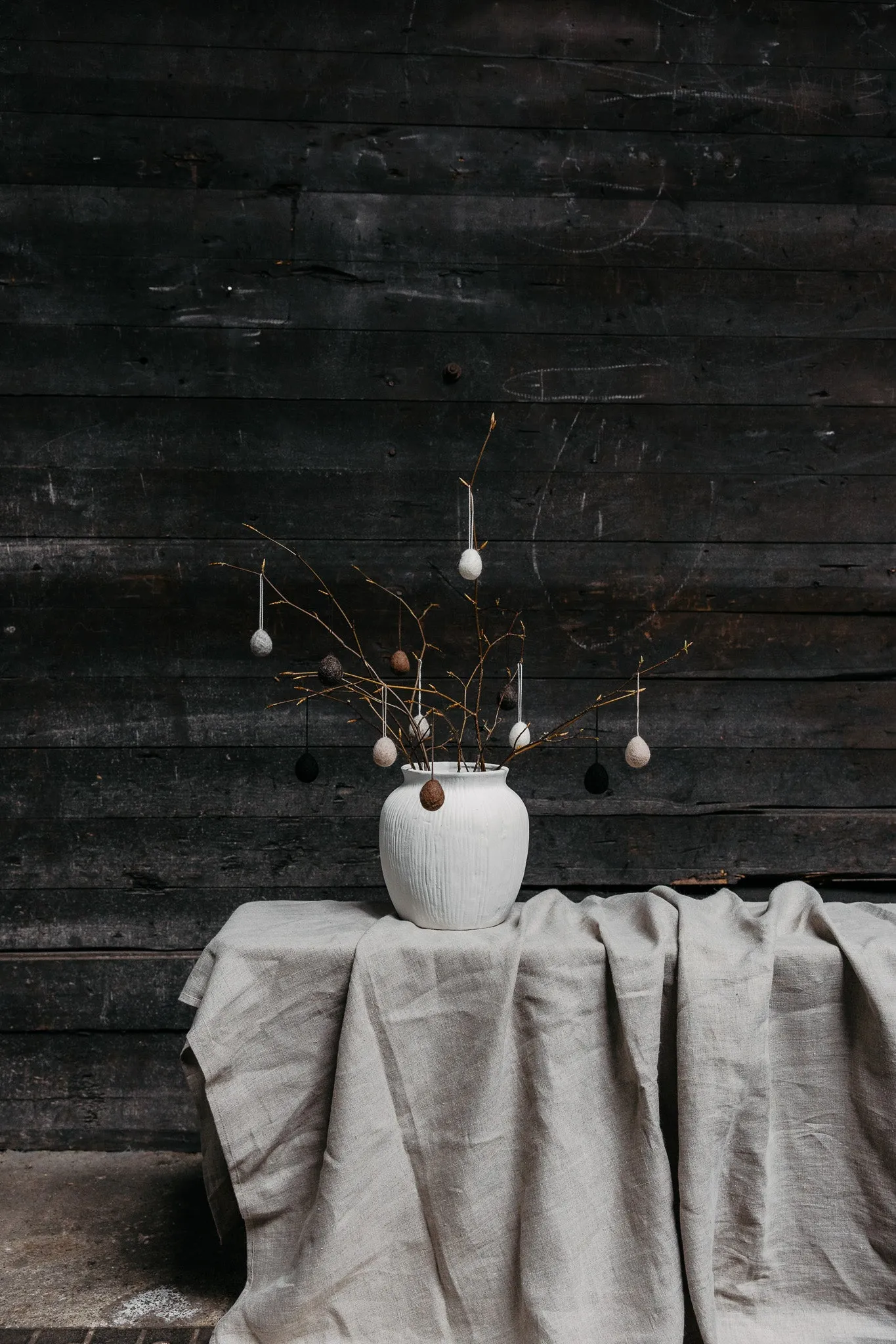 Felted Hanging Egg Decoration | Various | by Storefactory