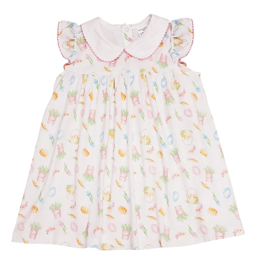 Girl's "Easter Print" Pima Cotton Float Dress