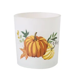 Glass Pumpkin Candle Holder - Small