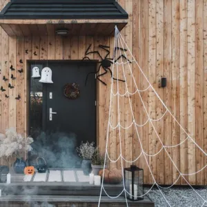 Halloween White Spiderweb Decoration – 5m