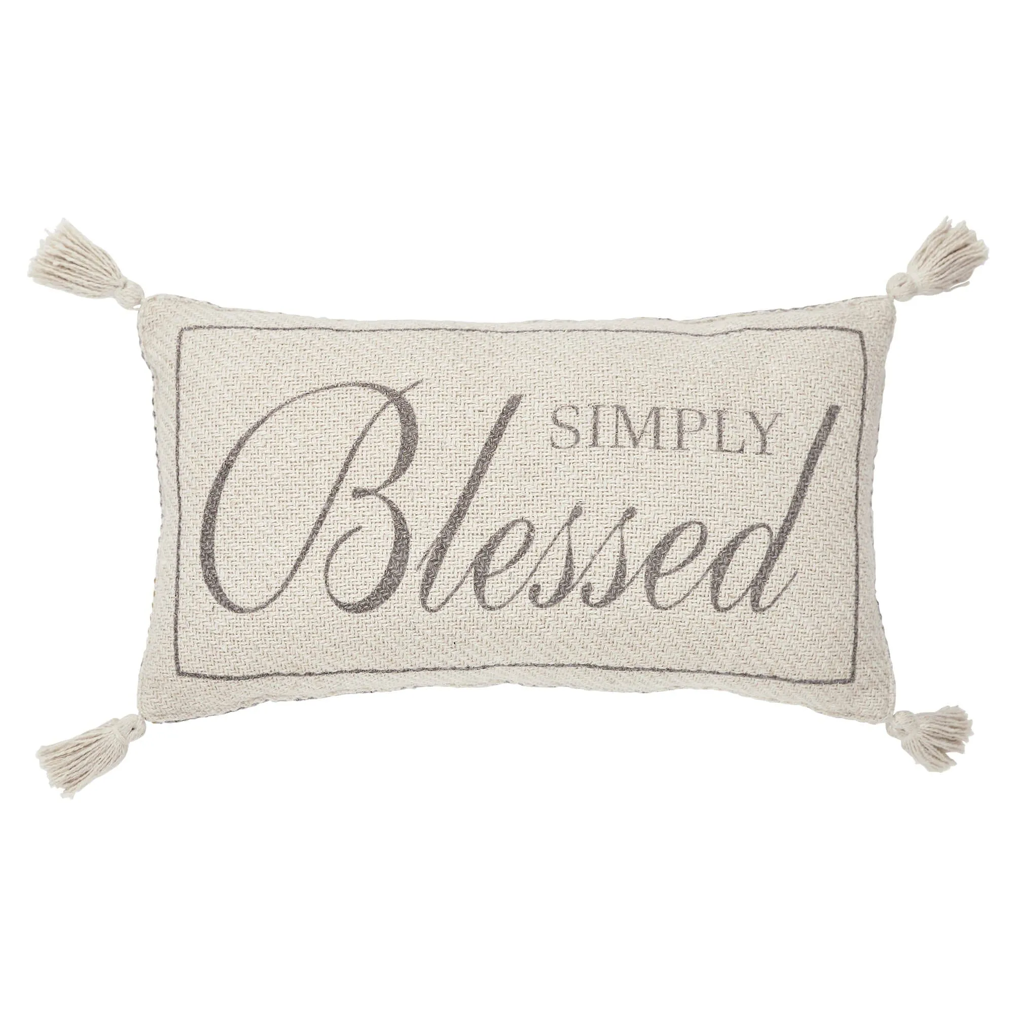 Harvest Blessings Simply Blessed Pillow 7x13"