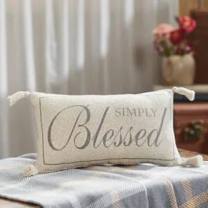Harvest Blessings Simply Blessed Pillow 7x13"