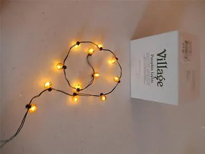 HV, STING OF 12 PUMPKIN LIGHTS, 56.2700, Halloween Village