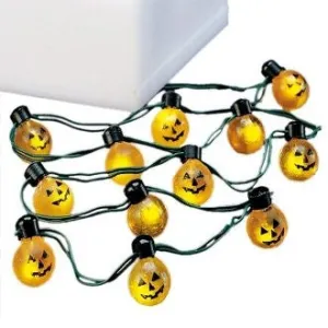 HV, STING OF 12 PUMPKIN LIGHTS, 56.2700, Halloween Village