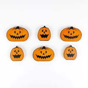Jack-o-Lantern Wood Tiles