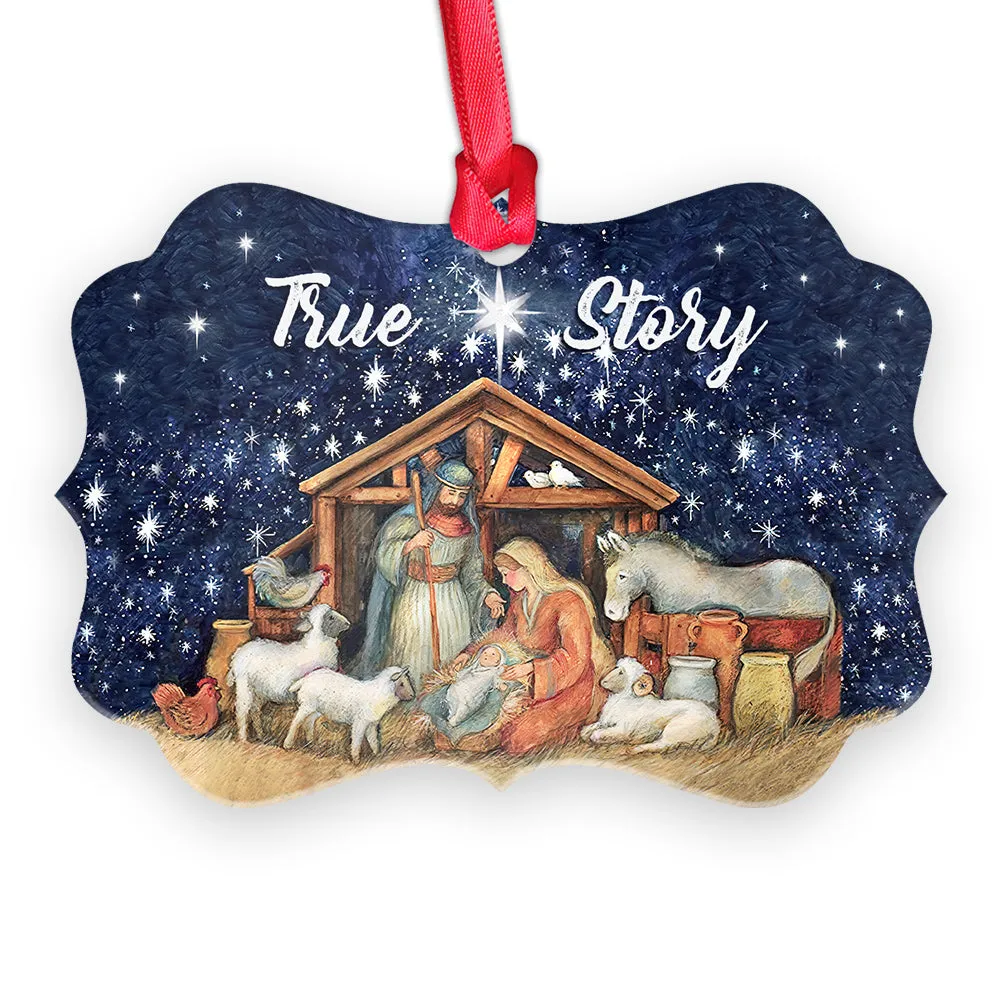 Jesus Nativity True Story Ornament - Christmas Ornament - Ciaocustom
