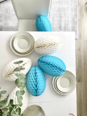 Large Paper egg set 3 psc- Easter decorations, easter eggs decorations  | paper easter eggs | pastel colours -