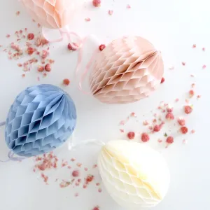 Paper honeycomb Easter egg decoration - custom color