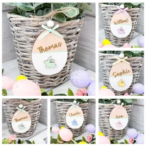 Personalised Easter Basket Tag, Decoration