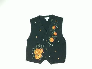 Puffy Pumpkins-Small Halloween Sweater