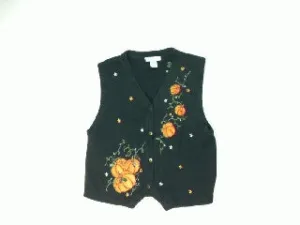 Puffy Pumpkins-Small Halloween Sweater