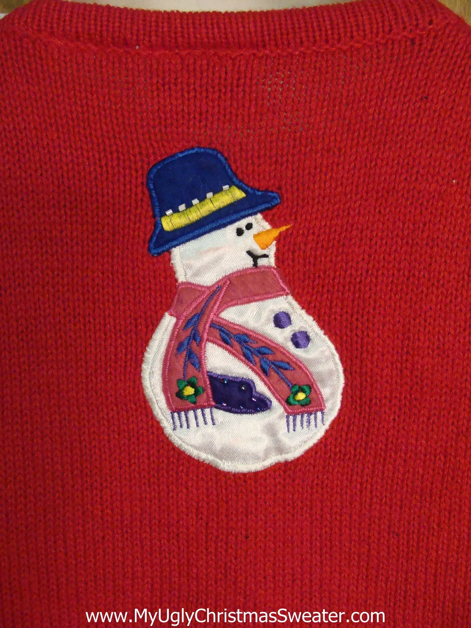 Rolly Polly Snowmen Friends Cute Christmas Sweater Vest with Lights