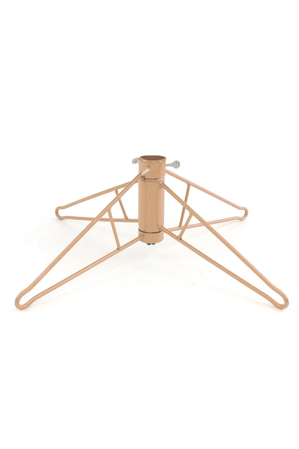 Rose Gold Slim Christmas Tree with Metal Stand